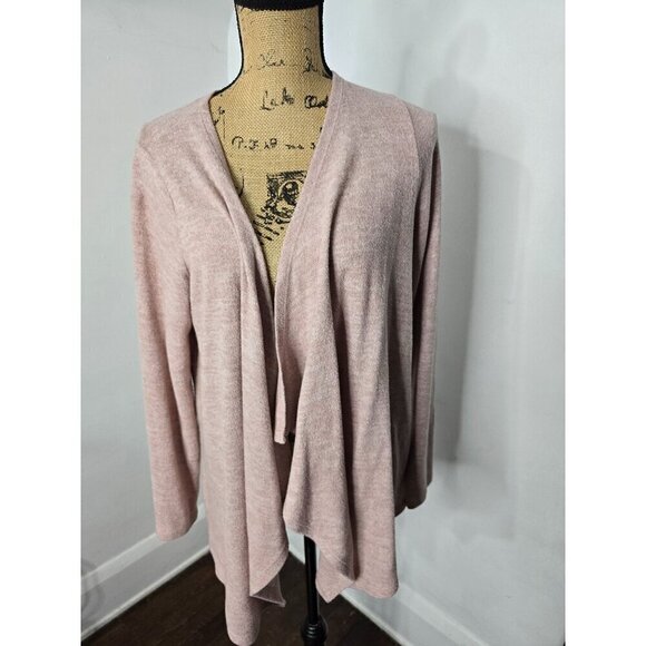 Torrid Super Soft Plush Light Pink Open Front Cardigan - Picture 9 of 10